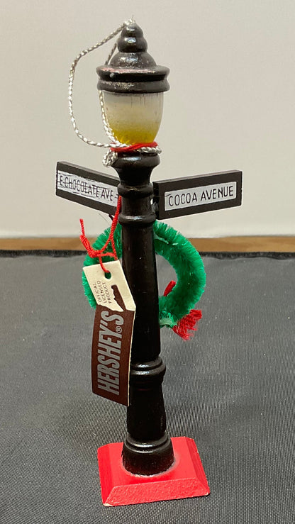 Kurt Adler Vintage Hershey's Chocolate Lamp Post Ornament