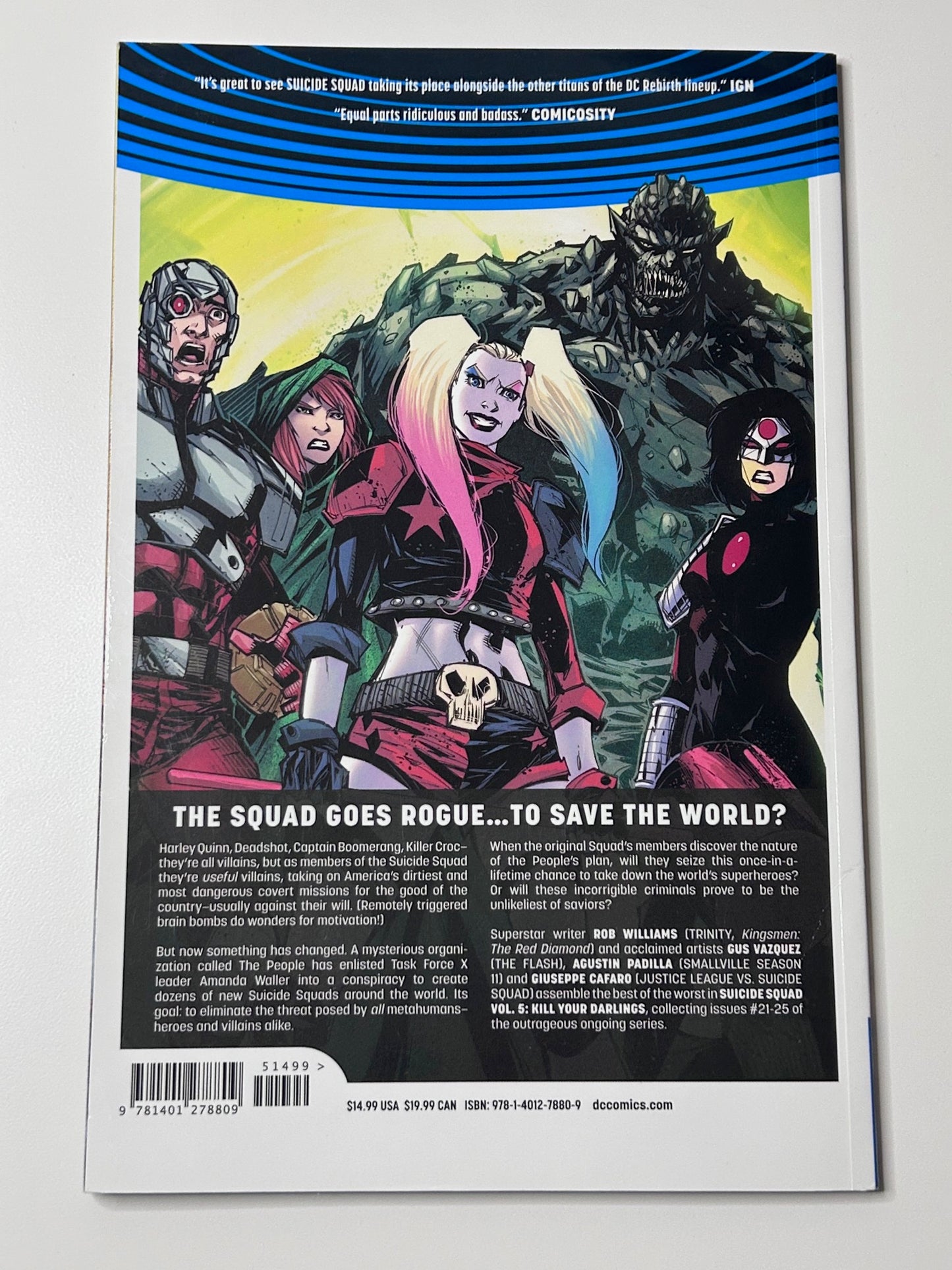 Suicide Squad Vol 5 Kill Your Darlings DC Universe Rebirth Comic Book April 2018