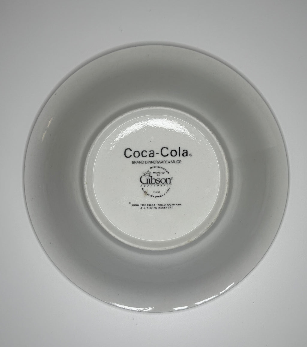 Coca-Cola Vintage 1996 8 inch Round Bowl by Gibson Designs