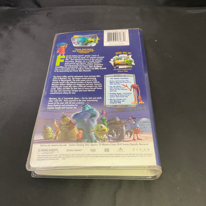Disney Pixar Monsters Inc. VHS Tape