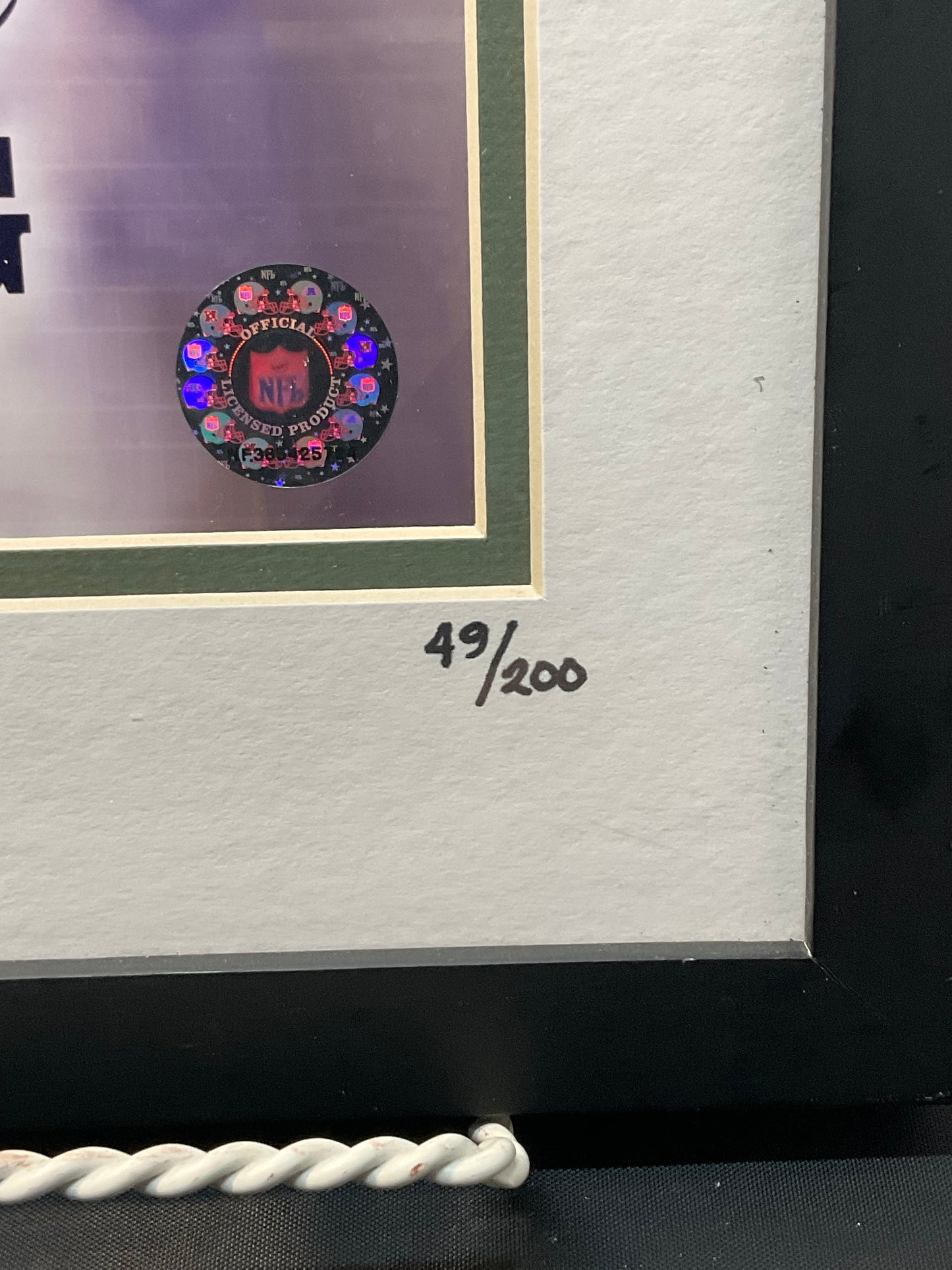 Brett Favre Beckett Authenticated Autograph #49/200 8x10 Photo