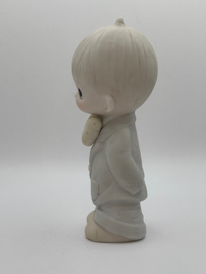 Precious Moments Vintage 1983 "Groom" Hand-Painted Porcelain Collectible Figurine