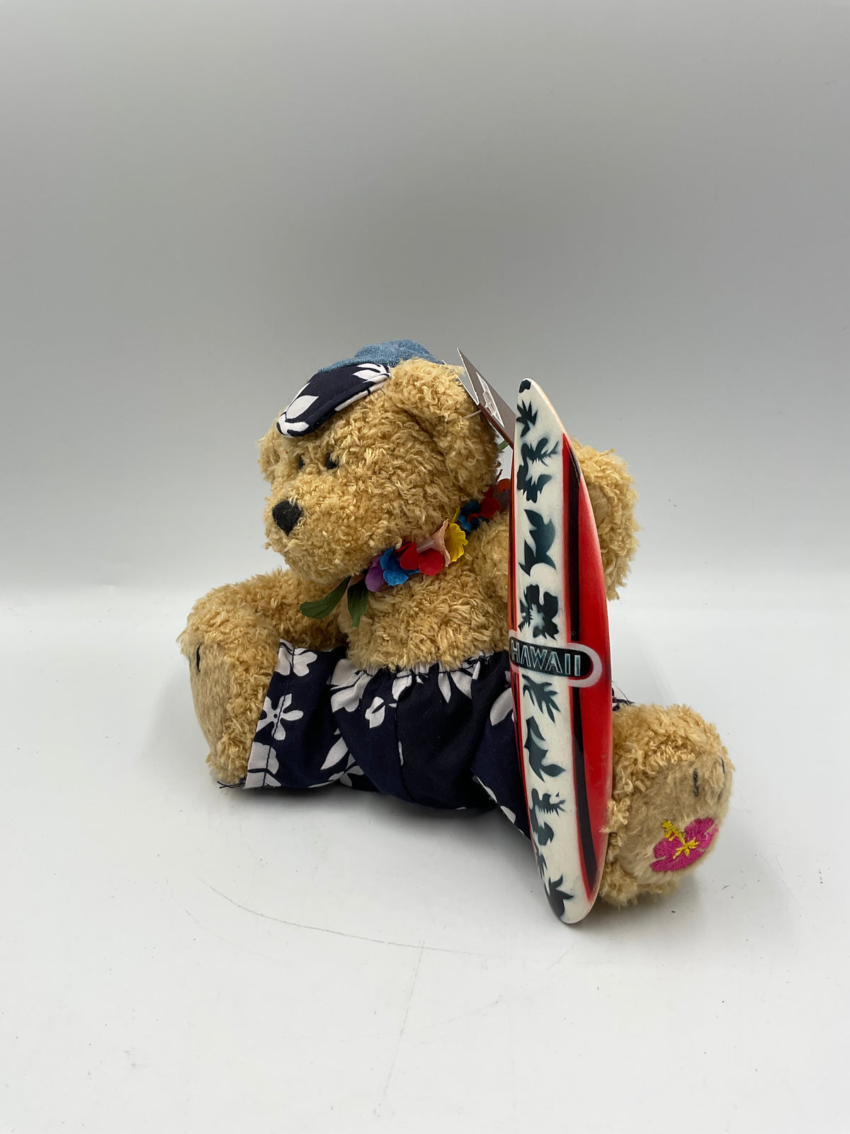 Keikiokekai Hawaiian Collectable Passport Surfer Teddy Bear w/ Surfboard