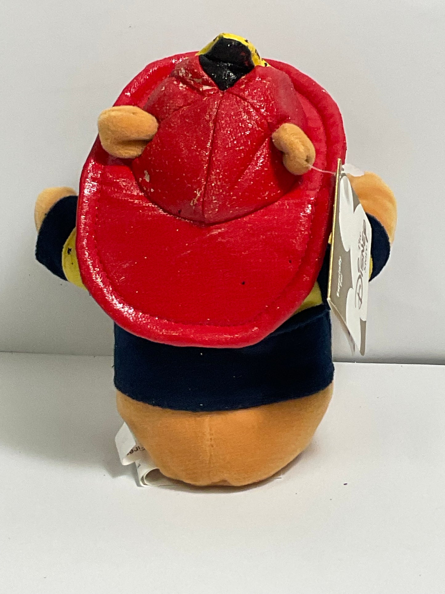 Firefighter Fireman Winnie the Pooh Bear Vintage Mini Beanbag Beanie Plush Disney Store Collectible