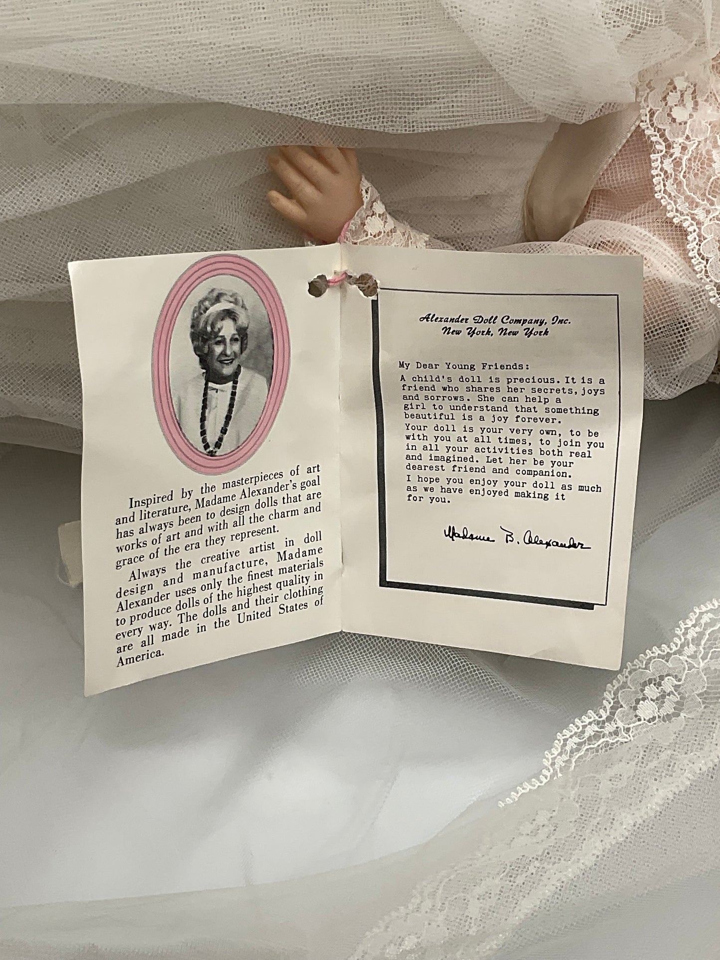 Madame Alexander Bride Doll Vintage with Tag and Veil 14-inch Collectible