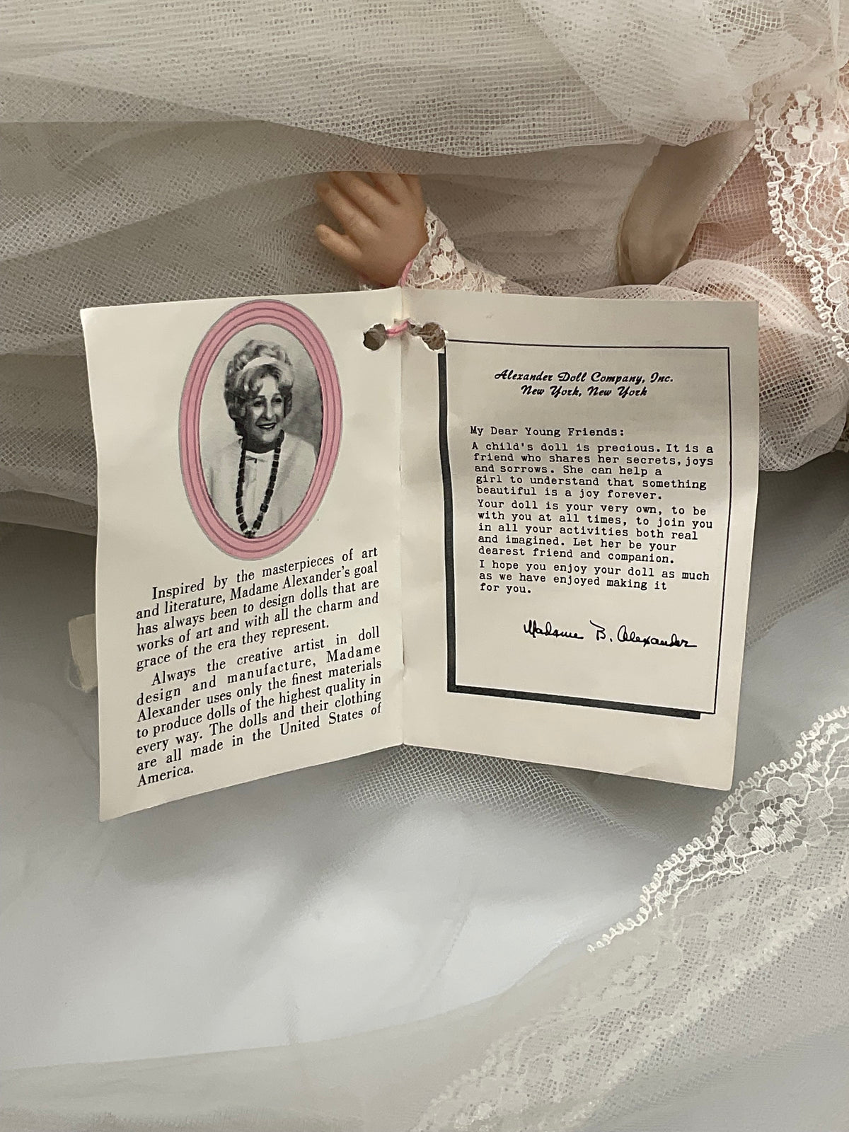 Madame Alexander Bride Doll Vintage with Tag and Veil 14-inch Collectible