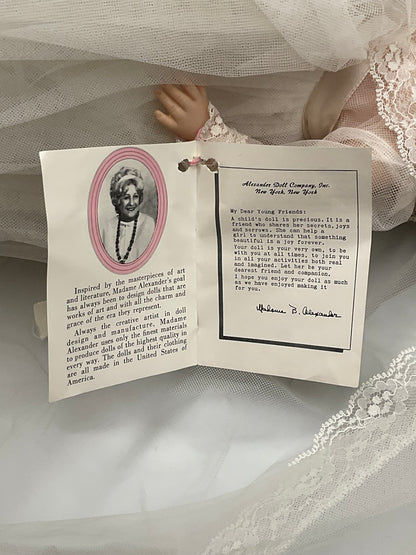 Madame Alexander Bride Doll Vintage with Tag and Veil 14-inch Collectible