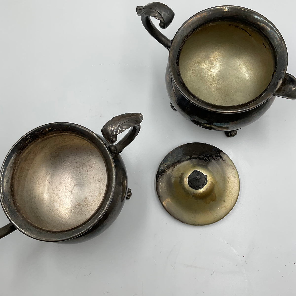 Vintage Sugar Bowl and Creamer Pitcher