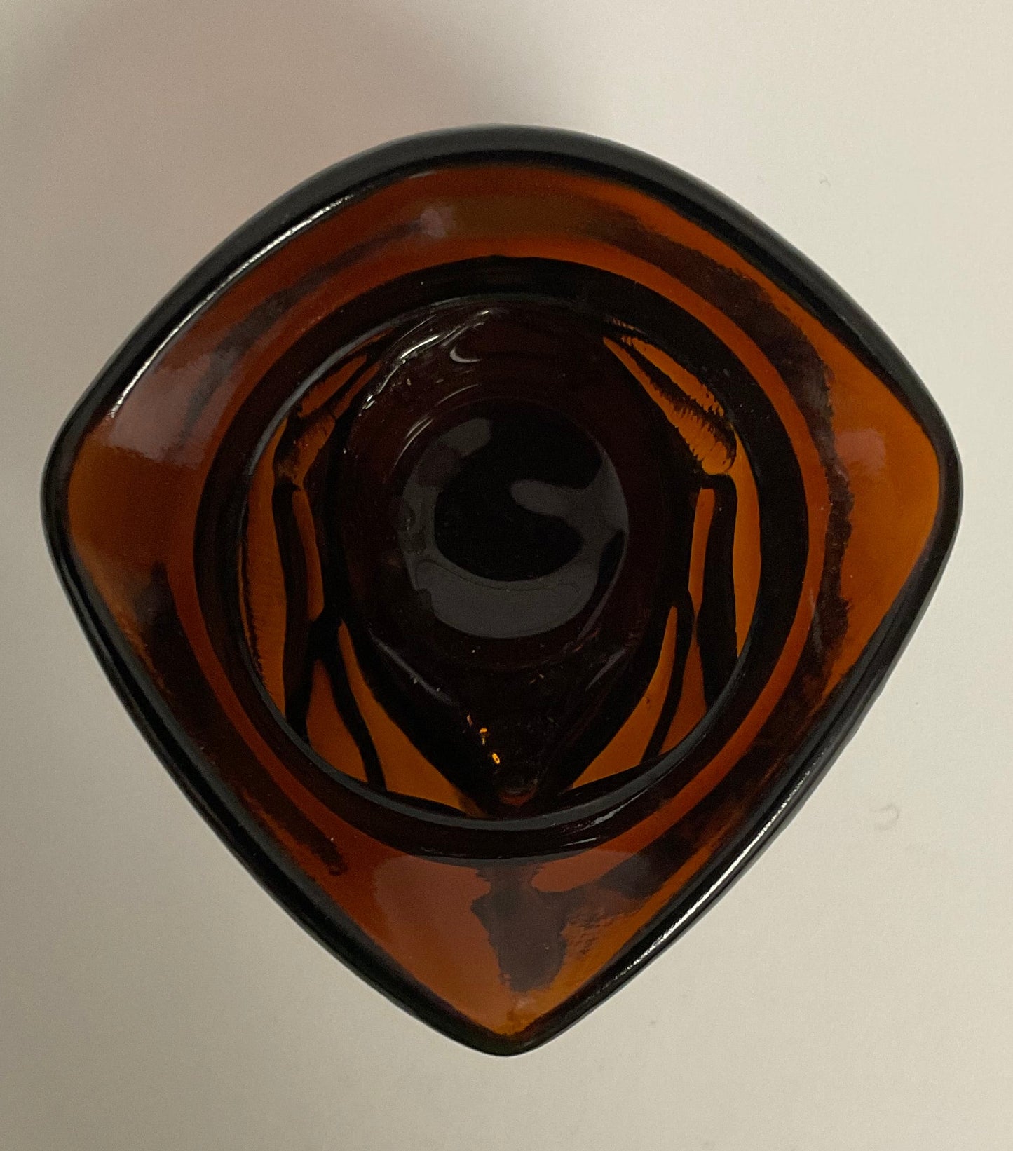Paul Revere Vintage 1970s Avon Figural Bicentennial Amber Glass Head Candle Holder