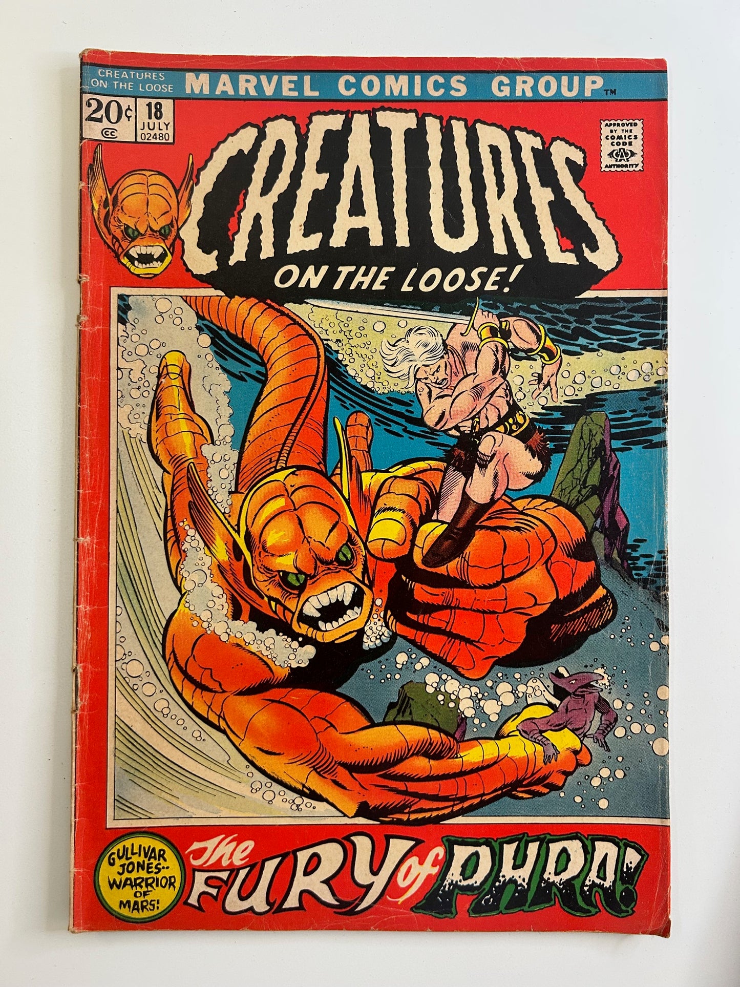 Creatures On The Loose #18 The Fury of Phra Vintage 1972 Marvel Group Comic Book