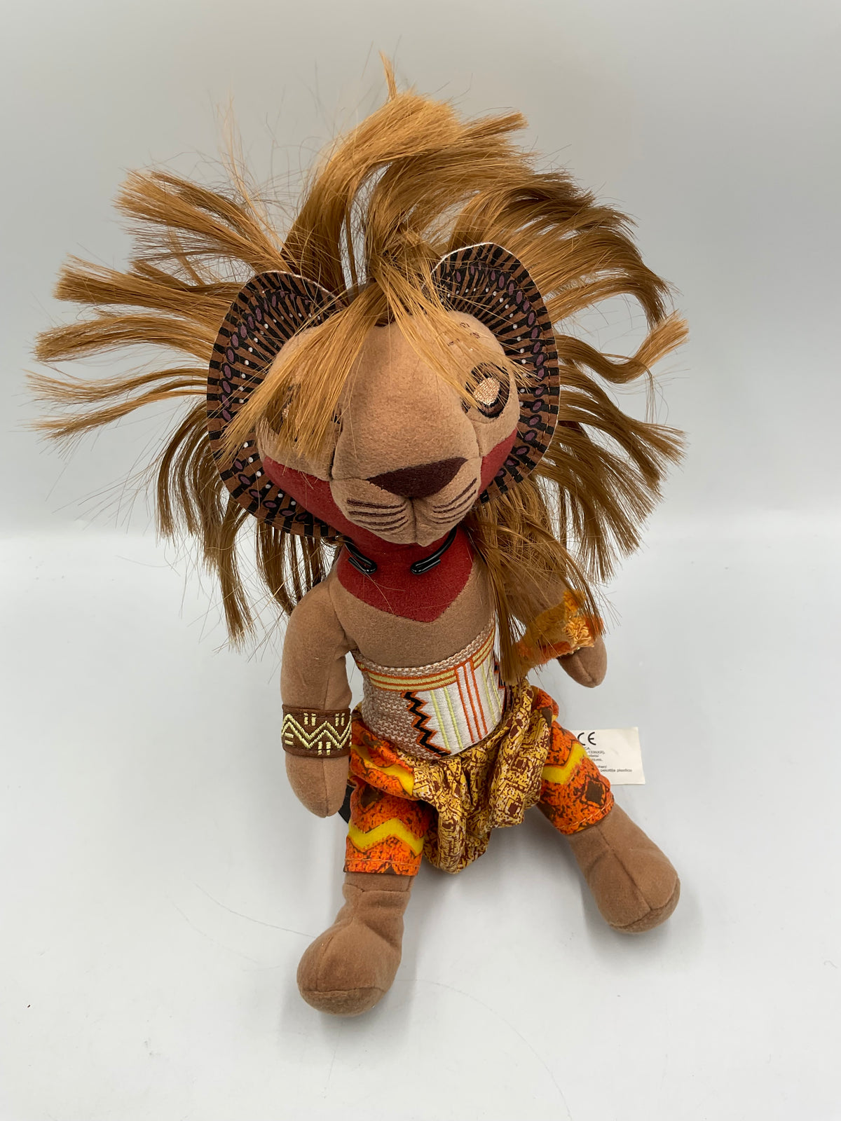 The Lion King Broadway Musical Simba Plush Tribal Clothing