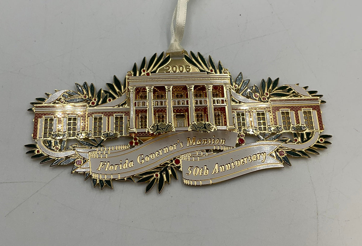 2006 Florida Governor's Mansion 50th Anniversary Christmas Ornament