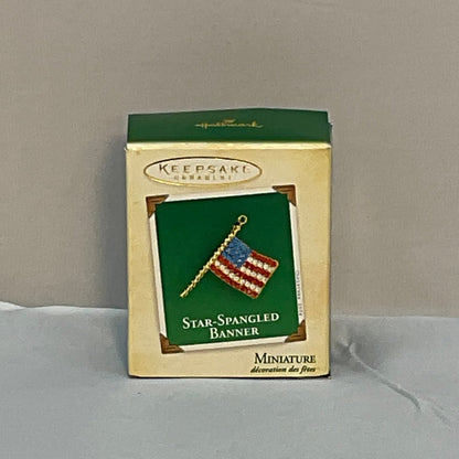 2004 Miniature Hallmark Keepsake Ornament Star-Spangled Banner