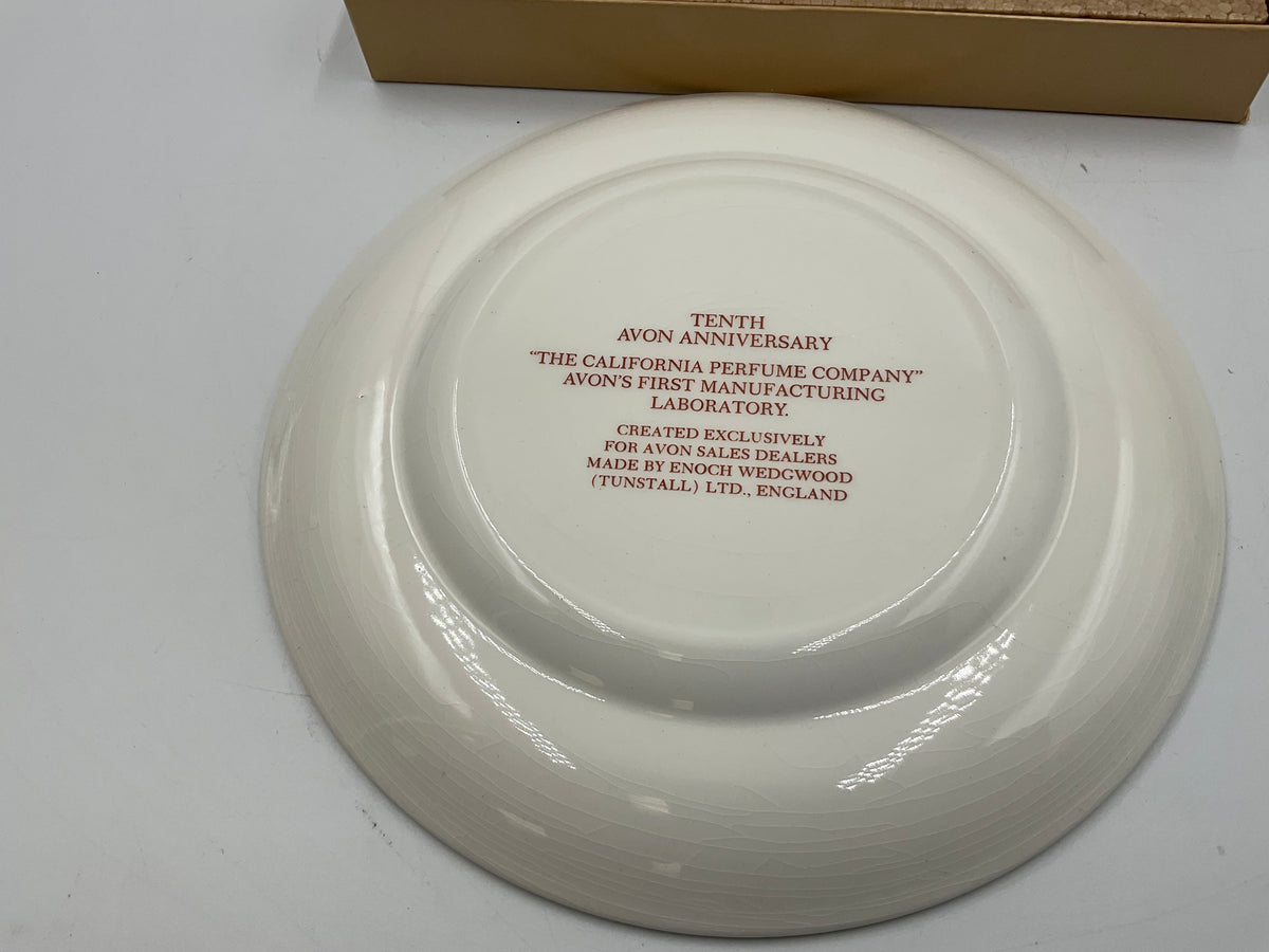 Vintage Avon Tenth Anniversary Collector’s Plate