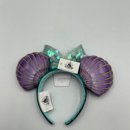 Disney Parks The Little Mermaid Ariel Minnie Mouse Sequin Bow Ears