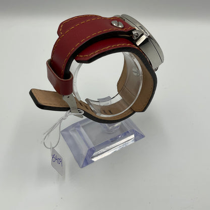 Code Brand Water Resistant Leather Cuff Band Quartz Watch New Battery