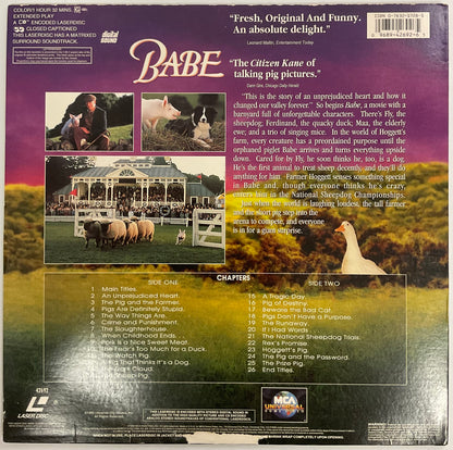 Babe 1995 Universal Pictures Laser Disc Movie