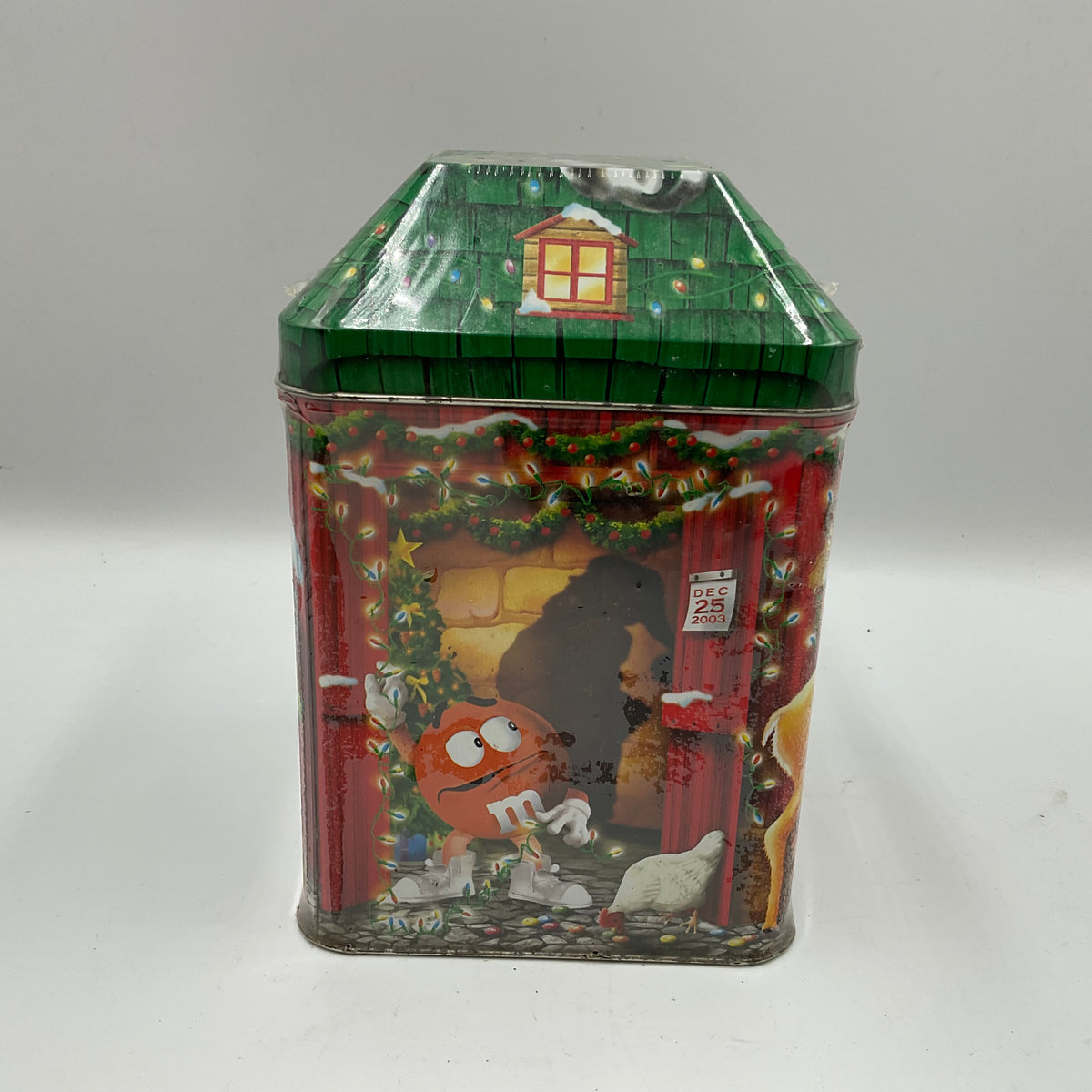 Not Opened 2003 Limited Edition M&M’s Peanut Butter “Reindeer Farm” Tin Canister
