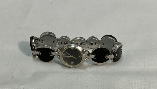 Fossil ES1871  Black & Silver Stainless Steel Watch (Needs Battery)