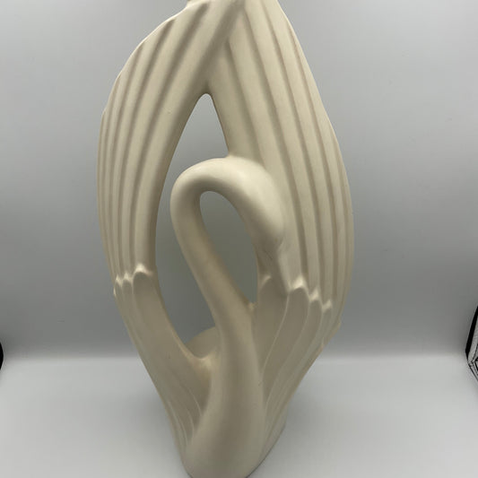 Royal Haeger White Swan Sculpture Vintage Mid Century Modern 1970s 1980s