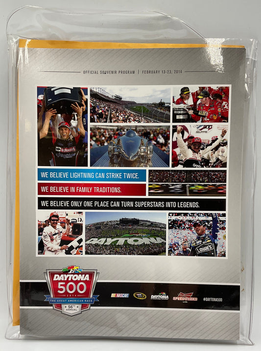 2014 Daytona 500 Official Souvenir Program Dale Earnhardt Jr NASCAR w/ Insert