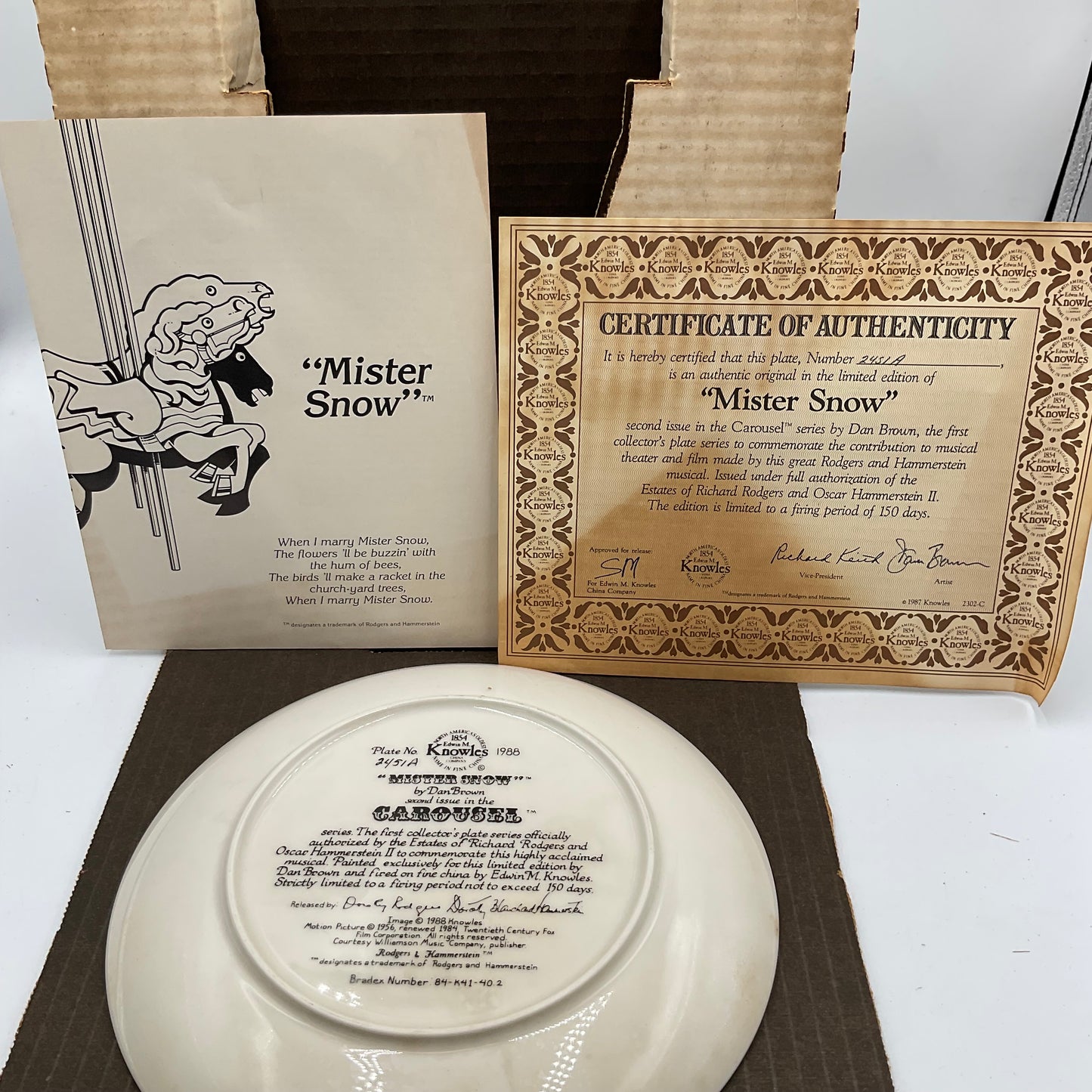 The Edwin M. Knowles China Co. Mister Snow By Dan Brown
