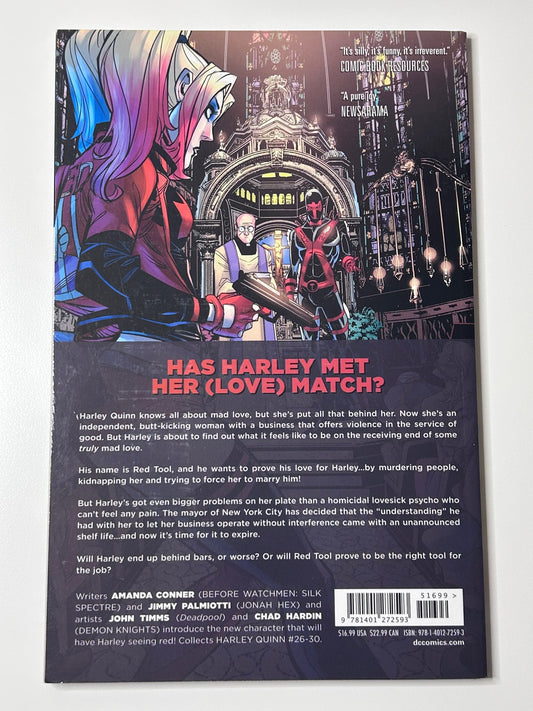 Harley Quinn Vol 6 Black White Red All Over DC Comics Paperback Comic Book Graphic Novel June 2017