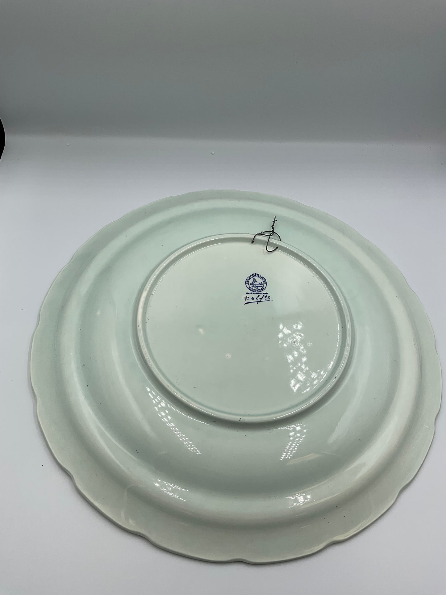 Vintage Large Delfts Platter Made For Royal Sphinx