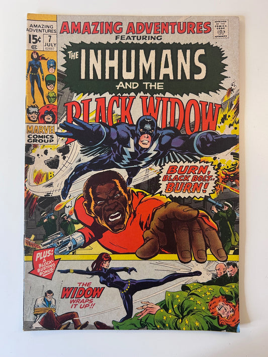 Amazing Adventures Feat. Inhumans and Black Widow #7 Vintage 1971 Marvel Comics