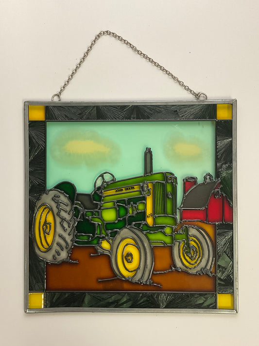 John Deere Glass Painting