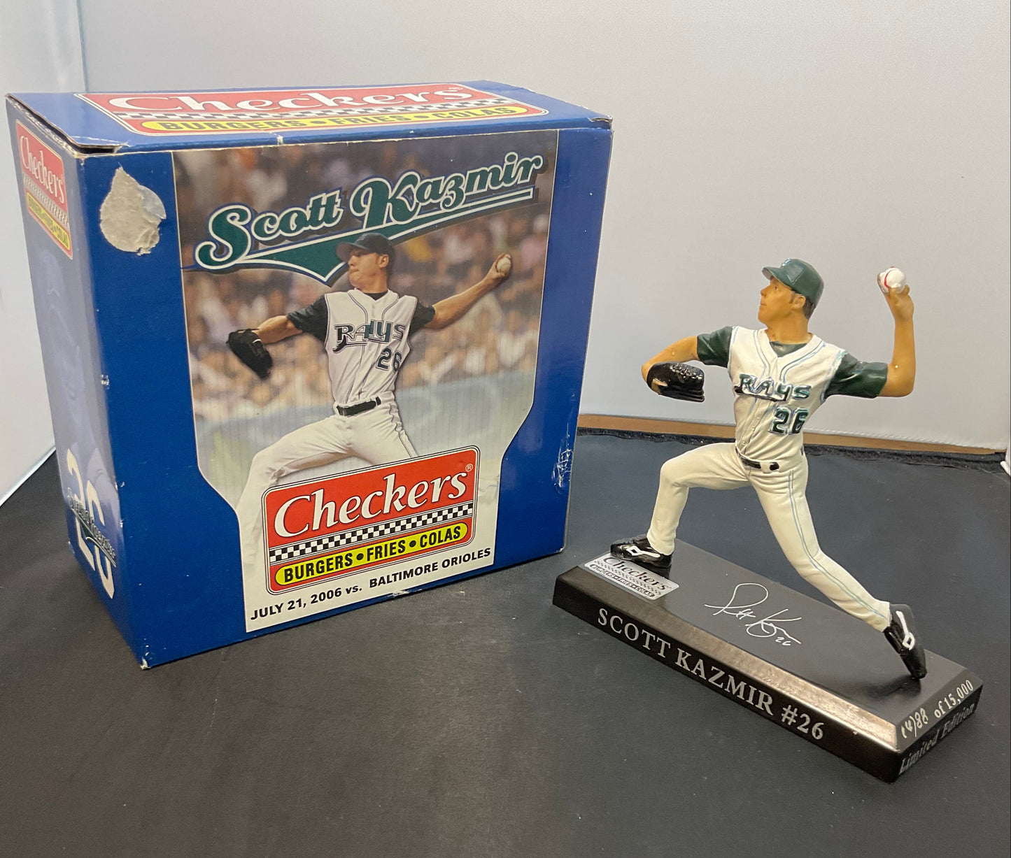 Scott Kazmir Limited Edition One Out of 15000 MLB Tampa Bay Rays Baseball Collectible Figurine