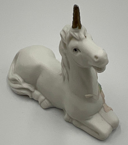 Vintage Ceramic Lying Unicorn figurine