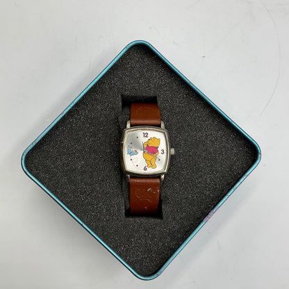 Disney Winnie the Pooh Special Edition Watch w/ Tin Brown Leather Band