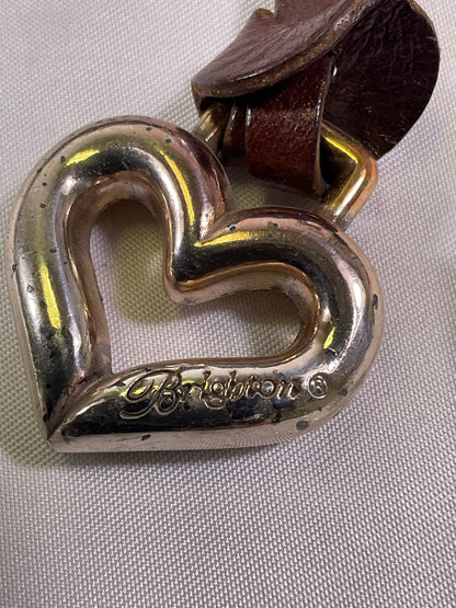 Brighton Shoulder Bag - Dark Brown - Metal Accents