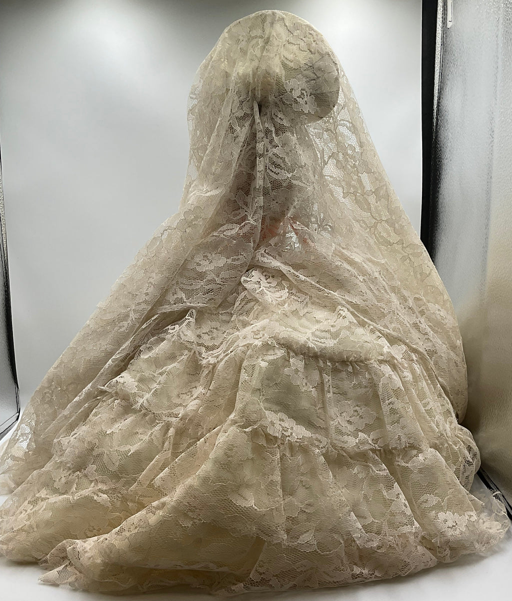 Creepy Doll Bridal Boudoir Bed OOAK Blythe Doll Style