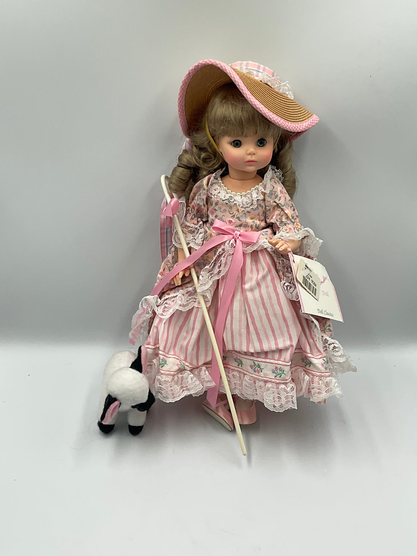 Madame Alexander 14 Inch Little Bo Peep Doll Classics w/ Tag , Parasol and Lamb