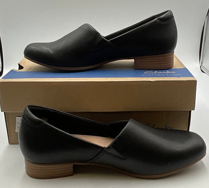Clark’s Collection Juliet Palm Size 9 US Black Leather Cuir Noir Shoes