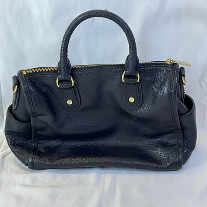Michael Kors Margo Black Leather Shoulder Satchel Messenger Handbag