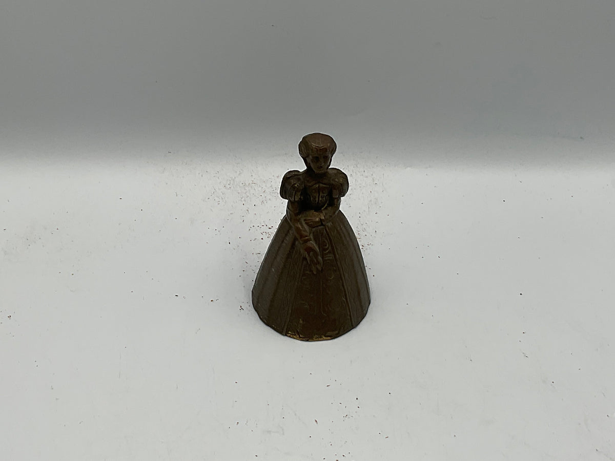 Antique Vintage English Maiden Lady Tea Bell England