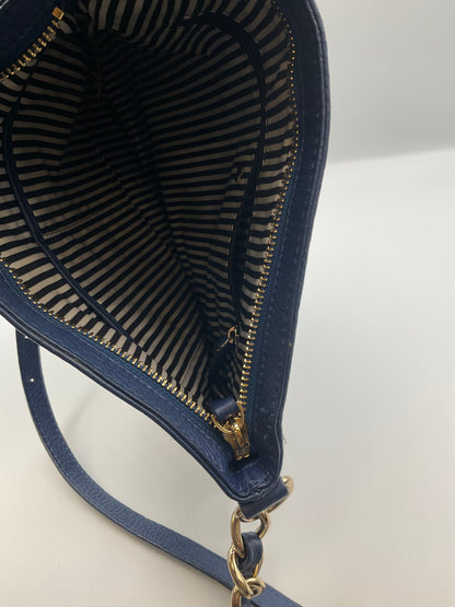 Kate Spade New York Jackson Street Melisse Leather Crossbody Bag in the Horizon Blue (navy) colorway