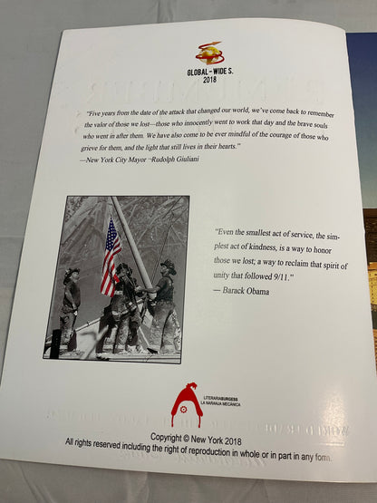 Remember the Heroes 9/11 Memorial Paperback Book Copyright 2018