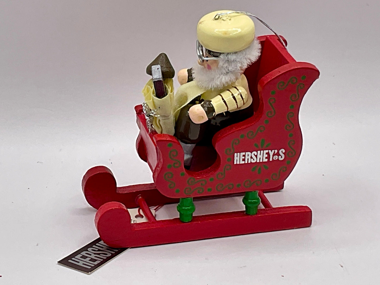 Hershey's Chocolate Christmas Tree Ornament 1990 Baker Elf Red Sled Kurt&nbsp;