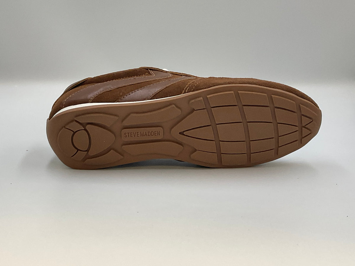 Steve Madden Abbi Chestnut Brown Suede Retro Shoes Size 8