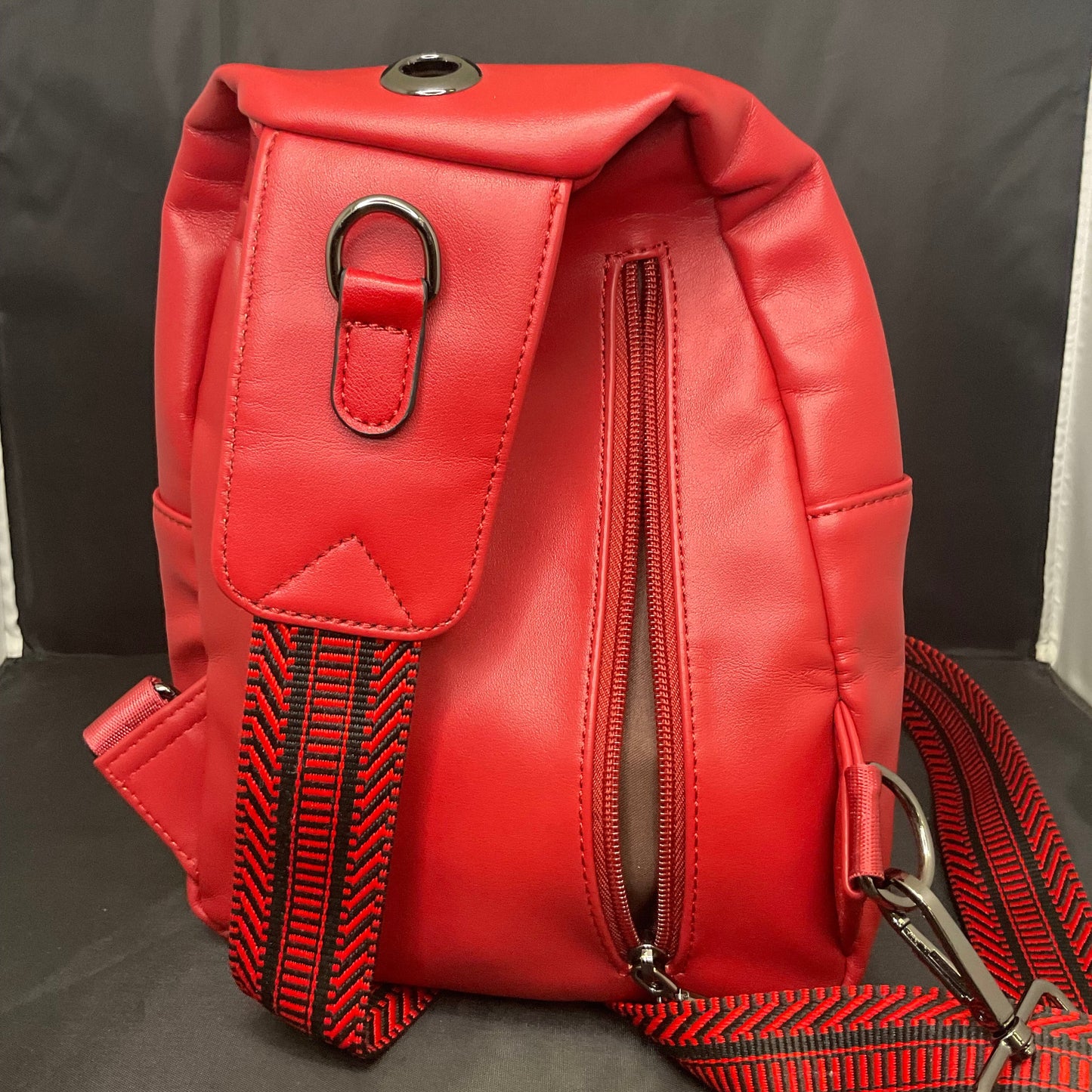 Red Latmap CrossBody Side Bag