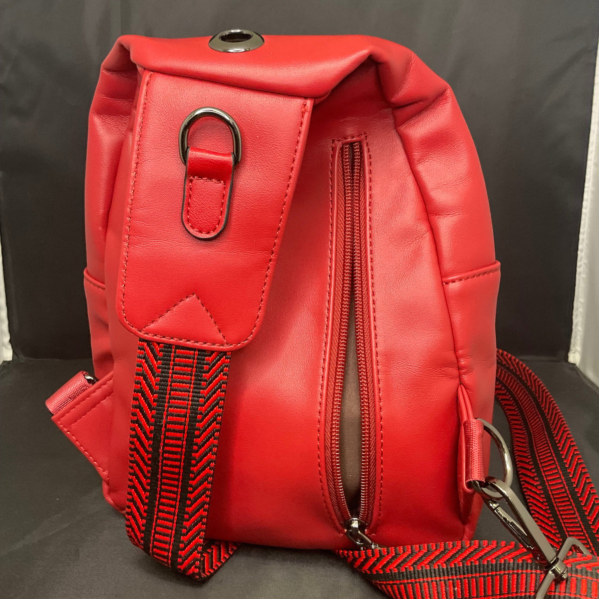 Red Latmap CrossBody Side Bag