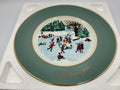 1975 Avon Christmas Collector Plate “Skaters On The Pond”