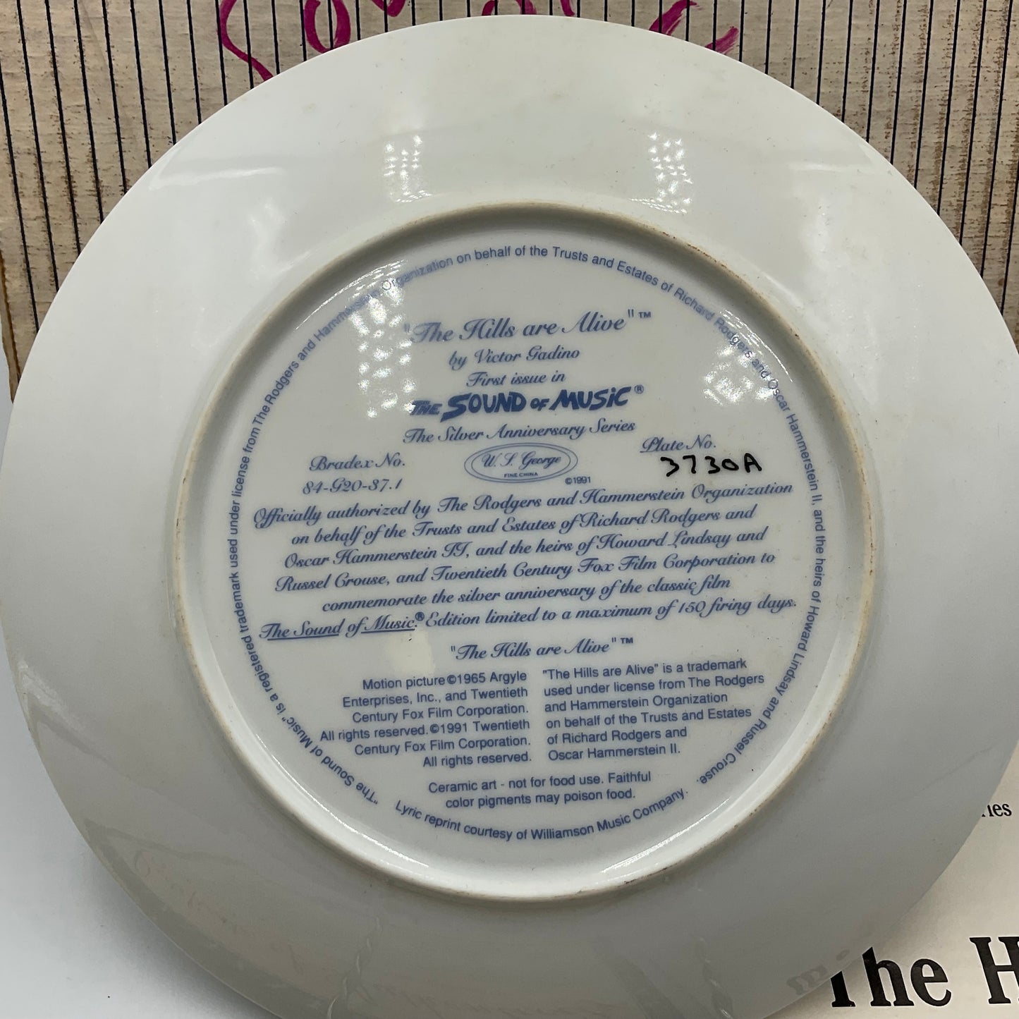 Ready JB W.L.George Fine China The Sound Of Music