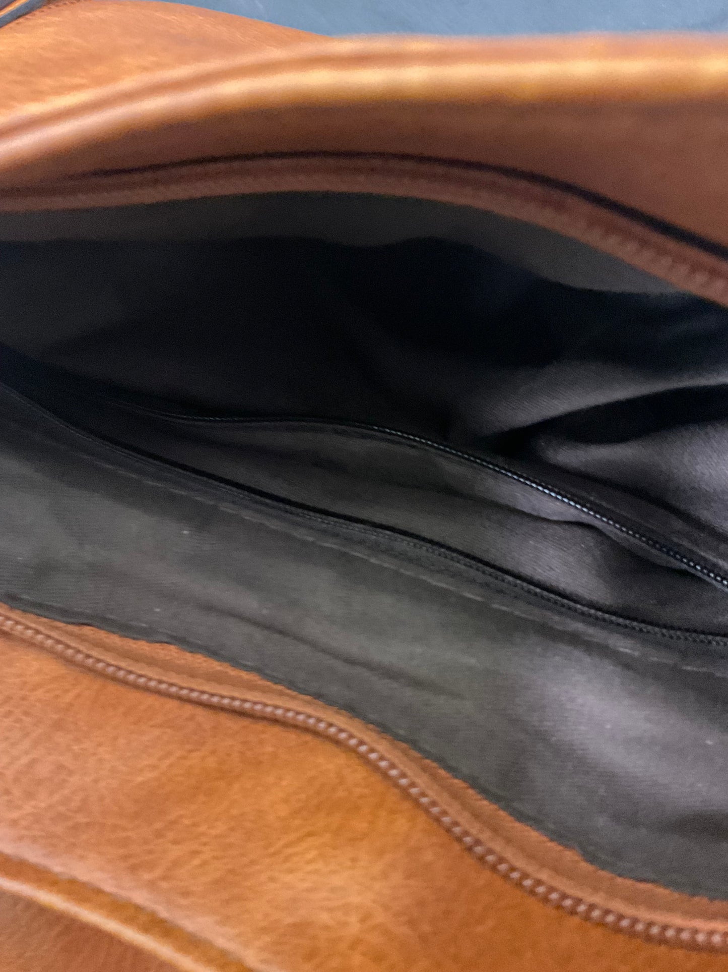 Brown Faux Leather Shoulder Purse