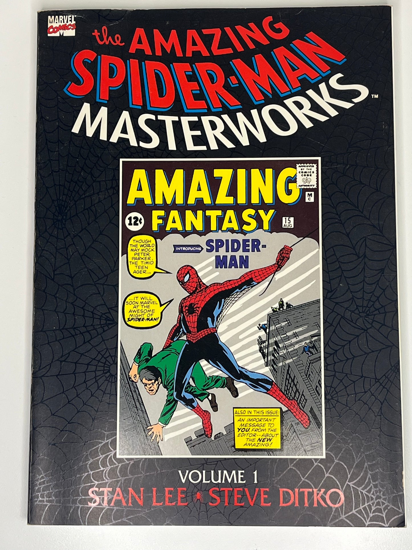 The Amazing Spider-Man Masterworks Vol 1 1st Print Marvel Comic #1-5 Lee Ditko