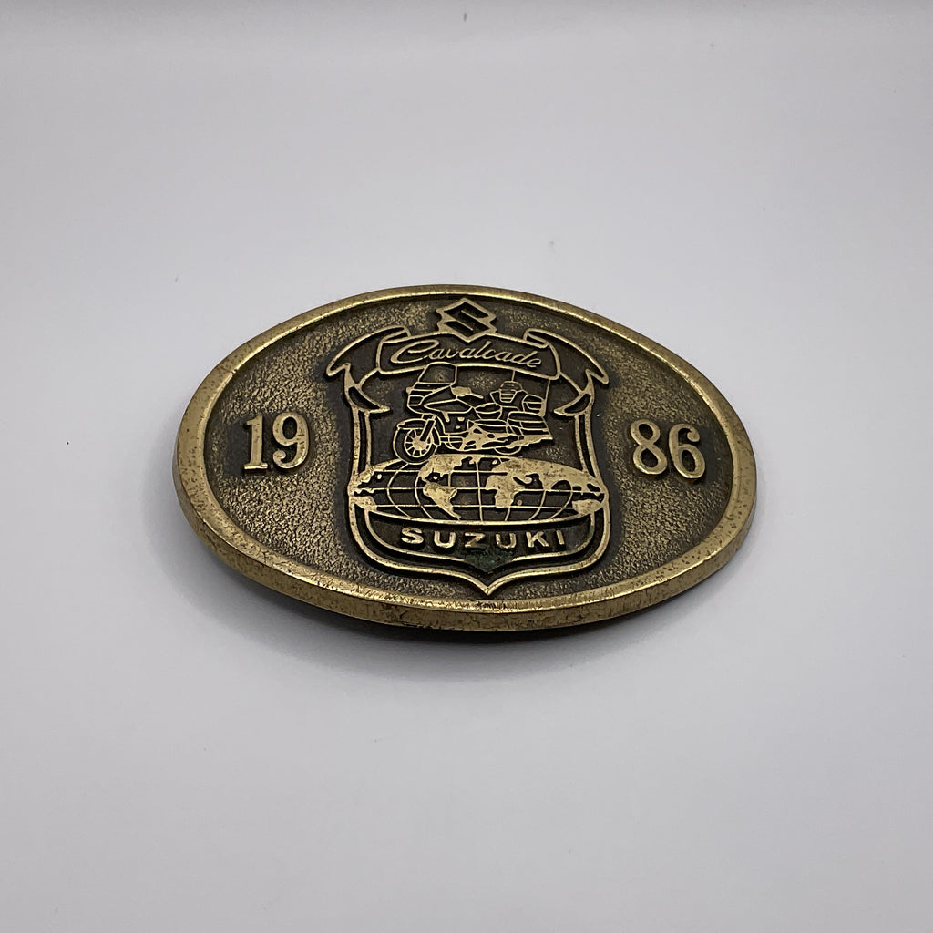 Suzuki Cavalcade 1986 Solid Brass Belt Buckle